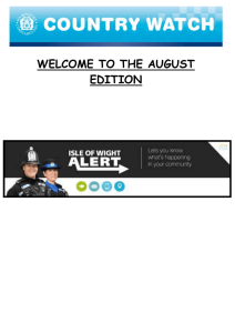 AUGUST 15 - Hampshire Alert