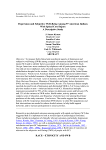 Depression and Subjective Well-Being Among 97 American Indians