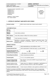 20a Model contract for use of certified compost in agriculture and