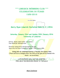 Gerry Ryan Limerick Invitation 2016