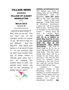 March 2012 - Village of Albany