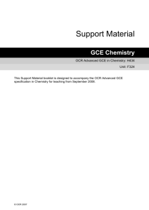 Rings, polymers and analysis - Scheme of work and lesson