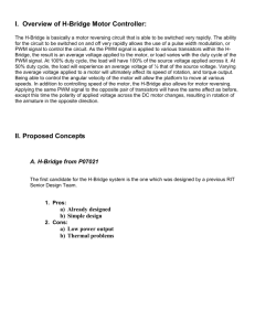I. Overview of H-Bridge Motor Controller