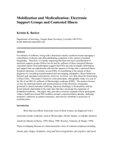 Mobilization and Medicalization: Electronic Support Groups and