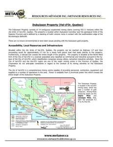 information about Dubuisson property