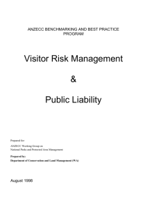 Visitor Risk Management and Public Liability