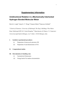 Unidirectional Rotation in a Mechanically Interlocked