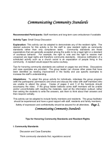 Communicating Community Standards