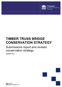 Timber truss bridge conservation strategy