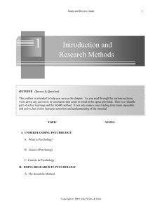 Introduction and Research Methods