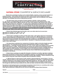 natural stone disclaimer 12-2011