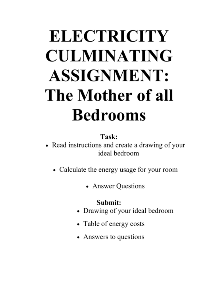 grade 9 electricity assignment