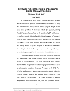 fatigue life assessment of irs standard plate girder bridges based on