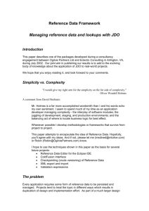 Reference Data Framework - CodeBits