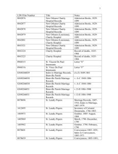 LDS Film Number - St. Tammany Parish Library