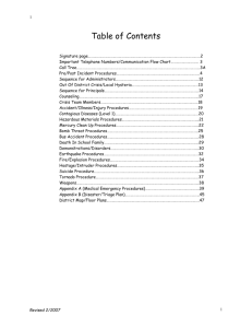 CRISIS MANAGEMENT PLAN - WinonaR3 - Winona R-III