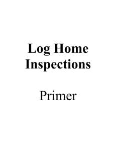 Log Home Inspections