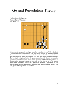 Go and Percolation Theory