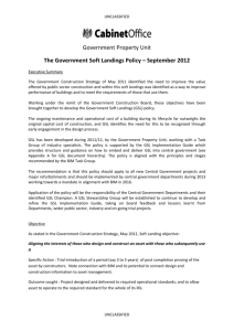 The Government Soft Landings Policy