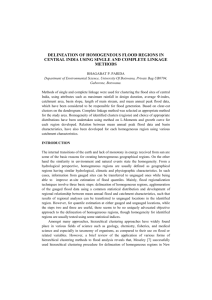 Delineation Of Homogeneous Flood Regions In Central India Using