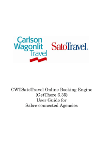 E2Solutions Online Booking Engine (OBE) User Guide