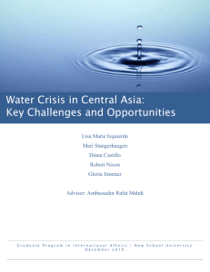 Water Crisis in Central Asia: Key Challenges and