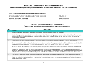 equality and diversity impact assessments