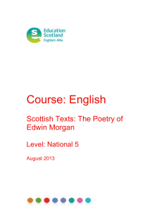 Scottish Texts: The Poetry of Edwin Morgan