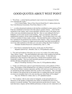 GOOD QUOTES ABOUT WEST POINT