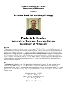 Frederic L. Bender - University of Colorado Denver