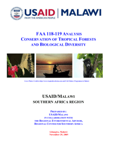 4.8 Threats to Biodiversity in Malawi