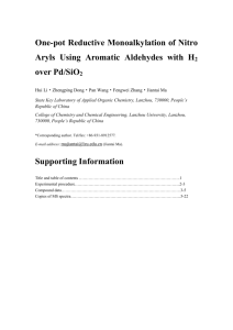 One-pot Reductive Monoalkylation of Nitro Aryls Using Aromatic