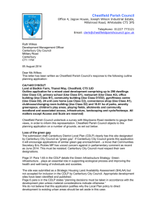 response here - Chestfield Parish Council