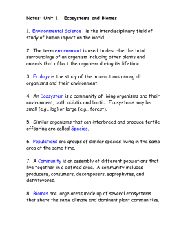 Terrestrial biome matching picture