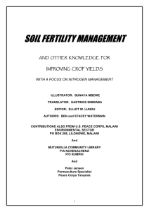 Soil Fertiilty Management.