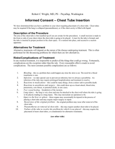 Informed Consent – Chest Tube Insertion