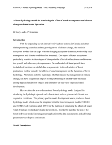 to a detailed description of the FORWADY model