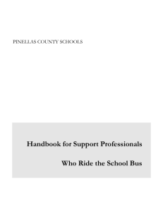 Bus Handbook for Support Professionals