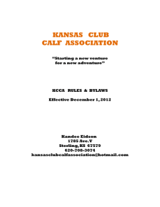 File - Kansas Club Calf Association