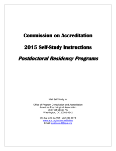 Commission on Accreditation - American Psychological Association