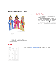 Paper Three Kings Chain