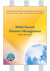 Multi-hazard Disaster Management