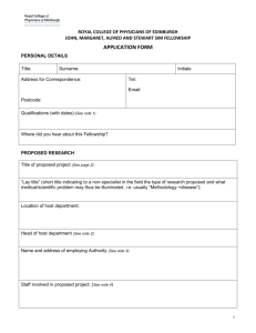 application form - Royal College of Physicians of Edinburgh