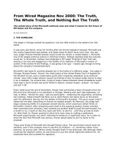 From Wired Magazine Nov 2000: The Truth, The Whole Truth, and