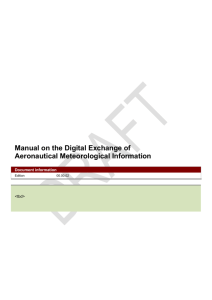 Manual on the Digital Exchange of Aeronautical Meteorological
