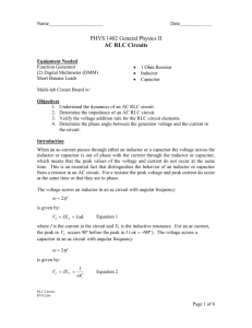 AC RLC Circuits