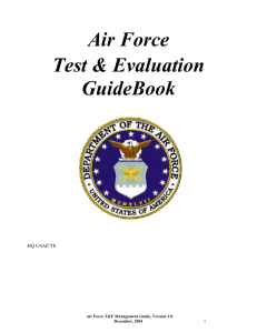 Air Force Test & Evaluation Guidebook