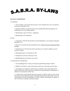 SABRA BY-LAWS