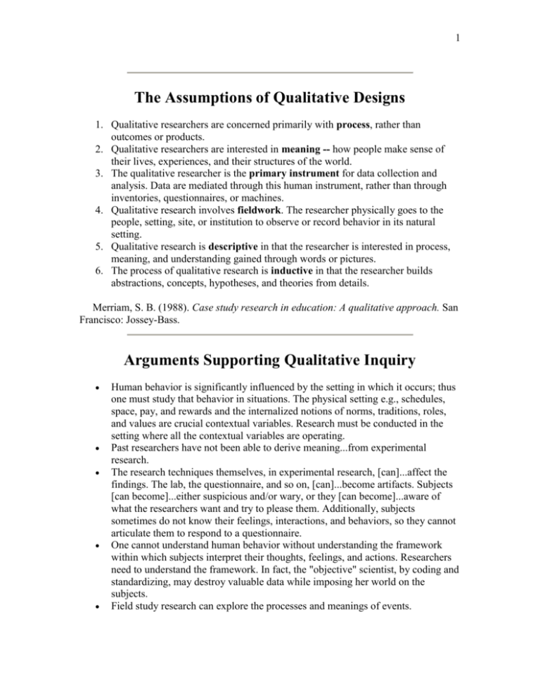 Comparative Research Paradigms