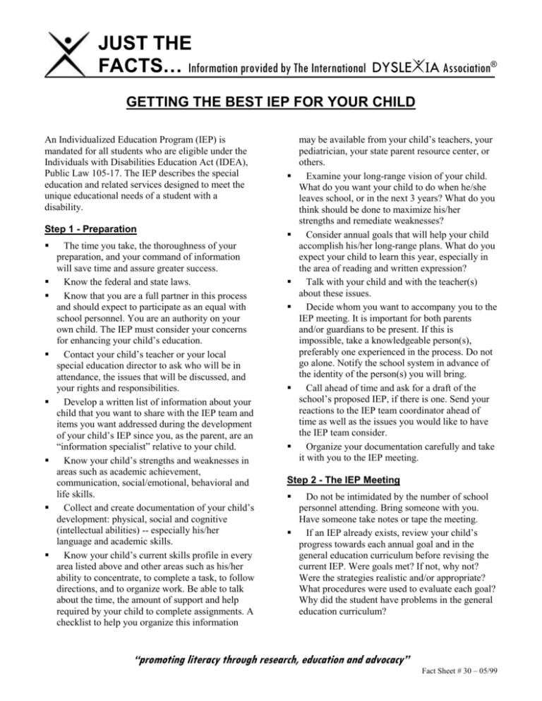Getting the Best IEP